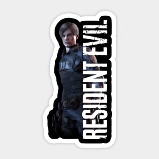 Resdent Evil 2 - leon v2 Sticker